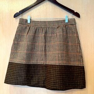 NWT! J. Crew Multi Houndstooth Skirt size 6